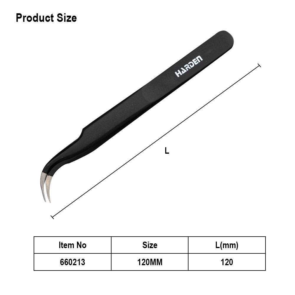 Пинцет изогнутый антистатический Арт.660213