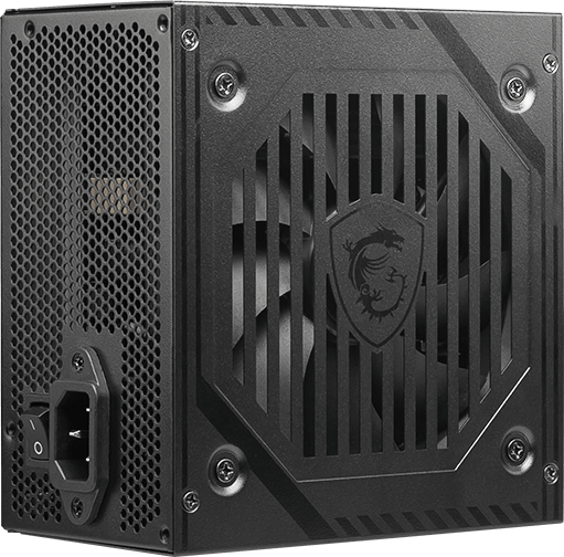 Блок питания MSI  600W, MAG A600DN, Non Modular, ATX, 80+, КПД >80%, Fan 120mm, Черный