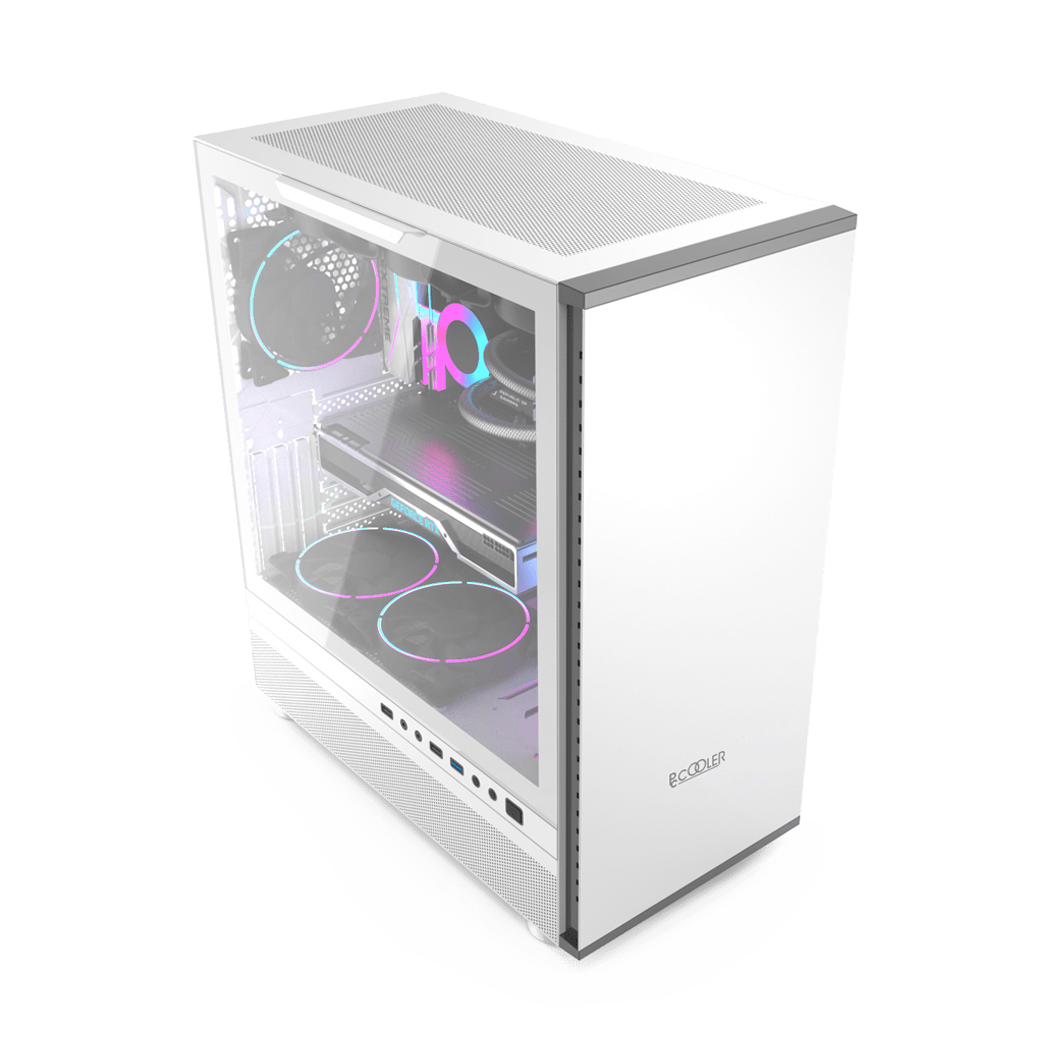 Корпус PCCooler IE200W EATX/ATX/mATX/ITX 2x3.5", 4x2.5", USB3.0, 2USB2.0 White