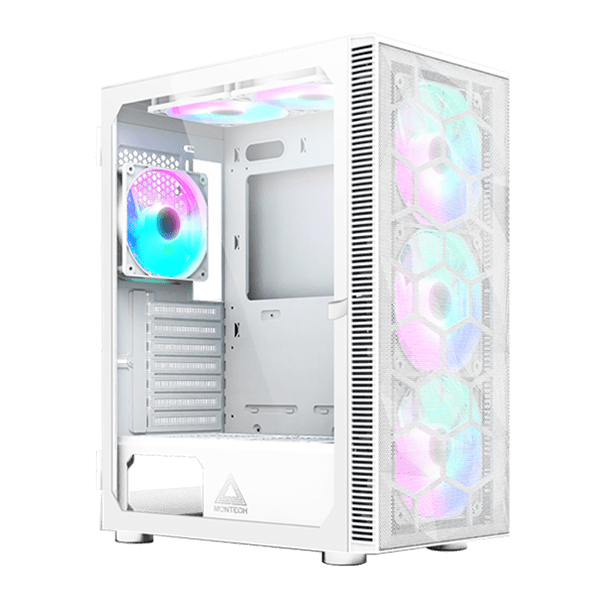 Корпус Montech X3 MESH (W) ATX/Micro-ATX/Mini-ITX 1xUSB3.0 2xUSB2.0 1xAudio 1xMic Белый