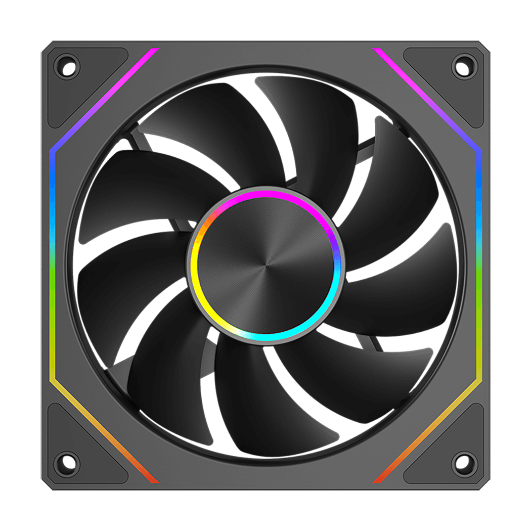 Вентилятор для корпуса PCCooler FG120 ARGB BK 1x(120x120x25mm) 800-1800 RPM 54CFM Black