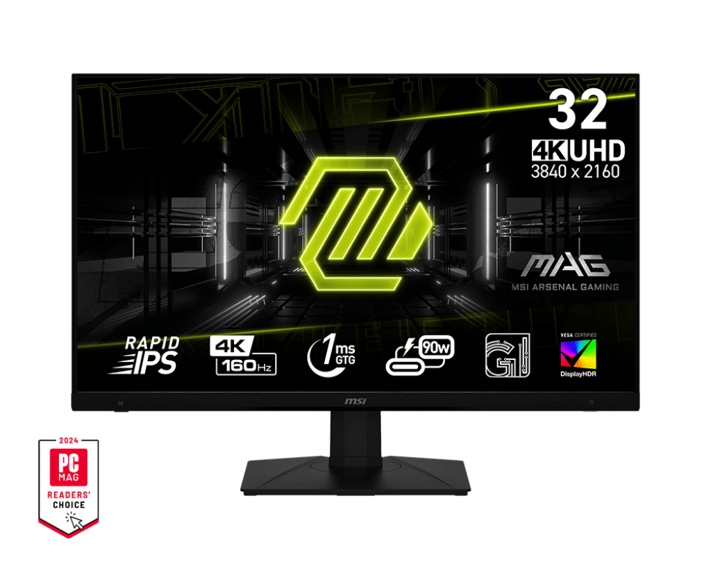 Монитор 32" MSI MAG 322UPF Rapid IPS 3840x2160 160Hz 1ms 100млн:1 2xHDMI 1xDP 5xUSB