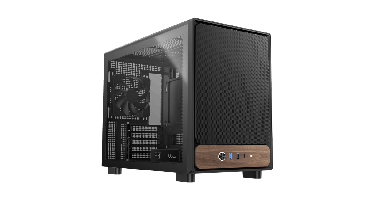 Корпус Ocypus Delta C40 BK Digital mATX/mini-ITX 2xUSB3.0 1xType-C Черный Delta-C40-BKG300XX-GL