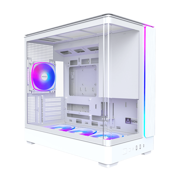 Корпус Montech KING 15 PRO (W) Micro-ATX/Mini-ITX 2xUSB3.0 1xType-C 1xAudio Белый