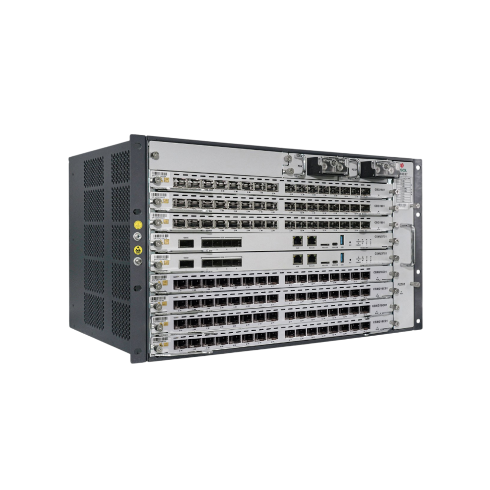 VSOL V5600X7 — Модульный OLT-коммутатор (Шасси 19", 6U, 7 слотов, GPON / XG(S)-PON / Combo PON)