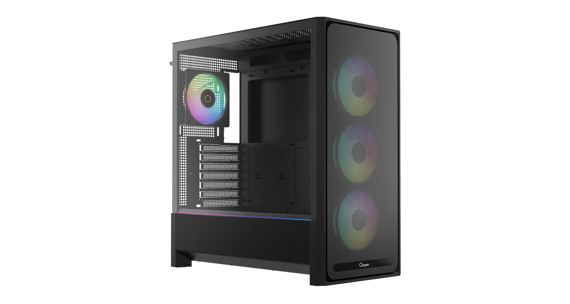 Корпус Ocypus Delta C70 BK ARGB EATX/ATX/mATX/ITX Type-C Черный Delta-C70-BKG400XX-GL