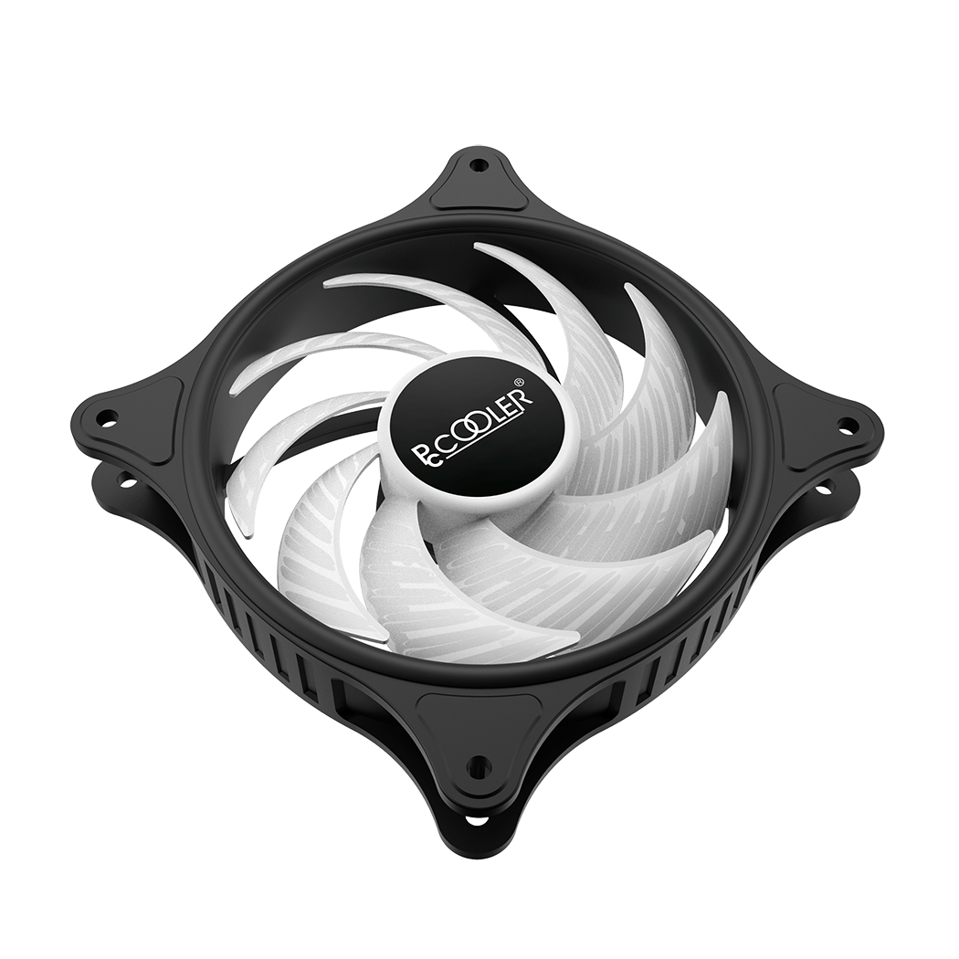 Вентилятор для корпуса PCCooler FX-120-3 120mm LED SRGB 3 pin + Molex 1200 RPM Black