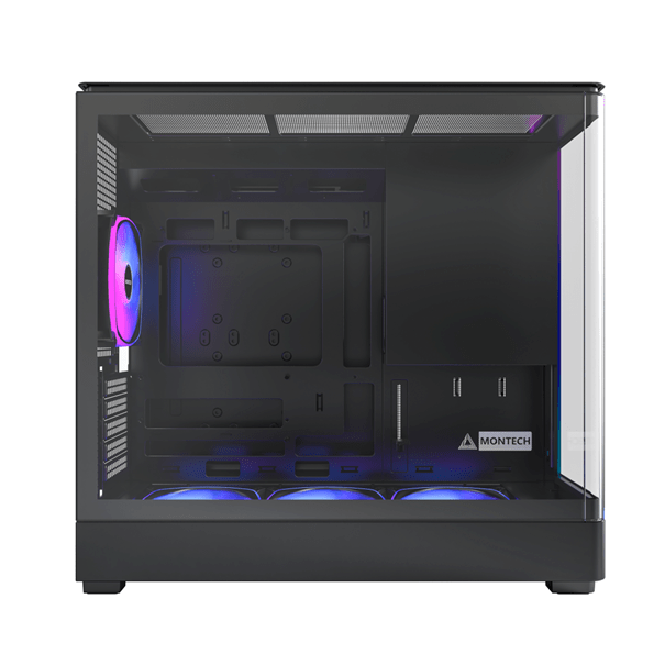 Корпус Montech KING 15 PRO (B) Micro-ATX/Mini-ITX 2xUSB3.0 1xType-C 1xAudio Черный