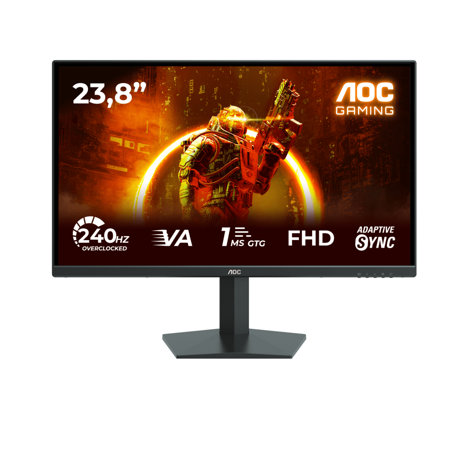 Монитор Игровой 23,8" AOC 24G10ZNE/01 IPS 1920x1080 240Hz 0.3ms 300cd/m 4000:1 2xHDMI DP Черный