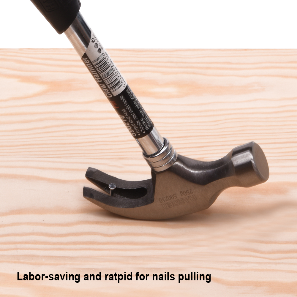 Молоток-гвоздодер 320мм, 500гр.  Арт.590211