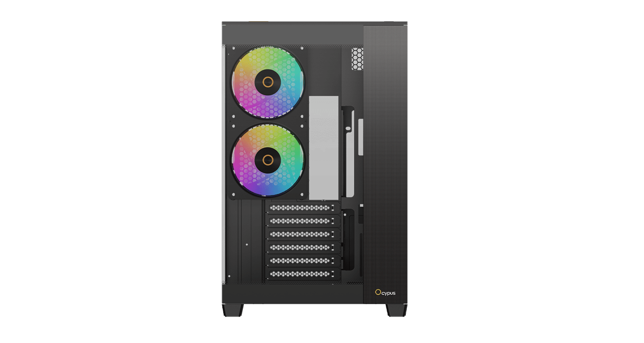 Корпус Ocypus Delta C74 BK ARGB ATX/MATX/ITX, USB3.0x2, Type C, Черный, Delta-C74-BKD200XX-GL