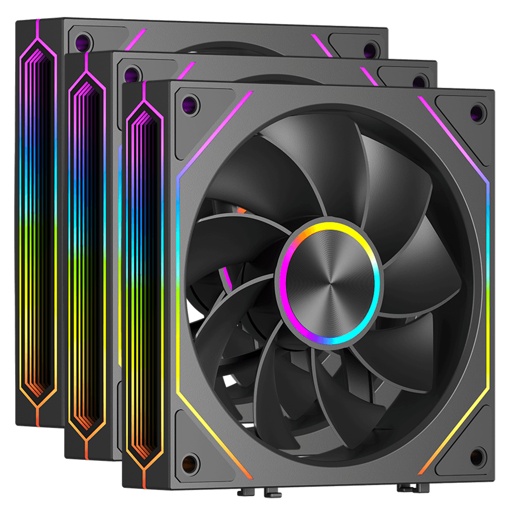 Вентилятор для корпуса PCCooler F3 X120R ARGB BK 3IN1 3x120mm 800-1800±10% RPM Black