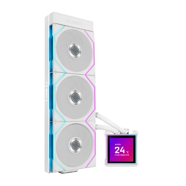 Водяное охлаждение для CPU Lian Li HydroShift II LCD-S 360TL 3x120mm White G89.GHS2LCDS36TFW.00