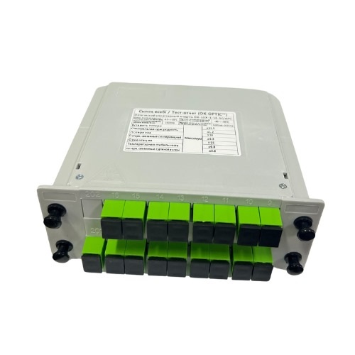 Оптический сплиттерный модуль OK-LGX-1-16-SC/APC