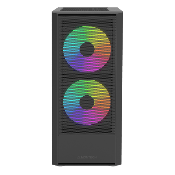 Корпус Montech X2 PLUS (B) ATX/Micro-ATX/Mini-ITX 1xUSB3.0 1xUSB2.0 1xType-C 1xAudio Черный