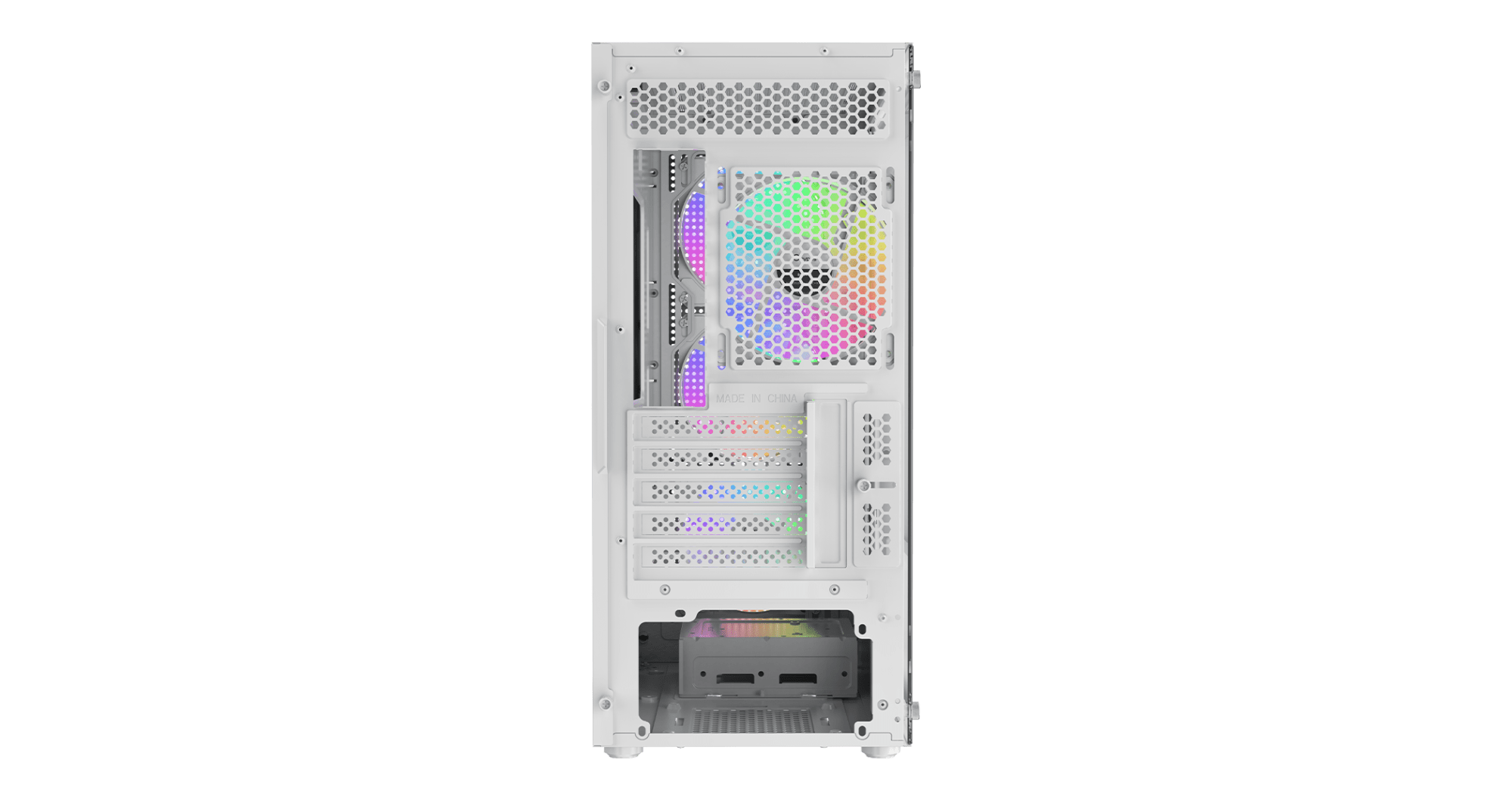 Корпус Ocypus Gamma C50 WH ARGB mATX/ITX 3xUSB Белый Gamma-C50-WHG400XX-GL