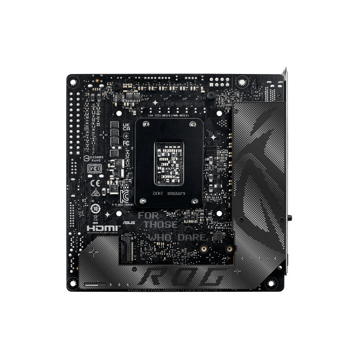 Материнская плата ASUS ROG STRIX B860-I GAMING WIFI, LGA1851 B860 2xDDR5 SATA M.2 HDMI DP USB-C mITX