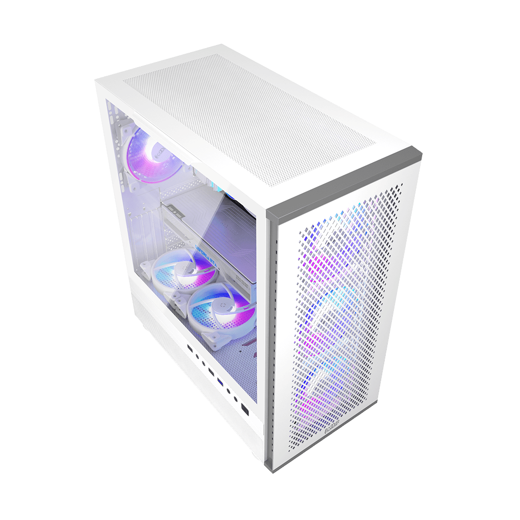 Корпус PCCooler ME200W MESH WH EATX/ATX/mATX/ITX USB3.0, 2USB2.0 White