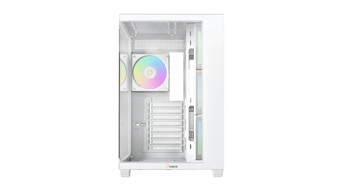 Корпус Ocypus Gamma C74 WH ARGB ATX/mATX/mini-ITX 2xUSB3.0 1xType-C Белый Gamma-C74-WHD400XX-GL