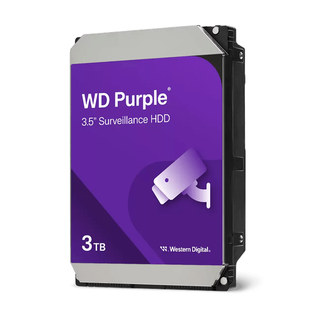 Жесткий диск для видеонаблюдения HDD  3Tb Western Digital Purple SATA 6Gb/s 128Mb 3,5" WD34PURZ