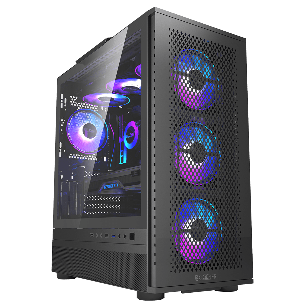 Корпус PCCooler ME200 MESH BK EATX/ATX/mATX/ITX USB3.0, 2USB2.0 Black