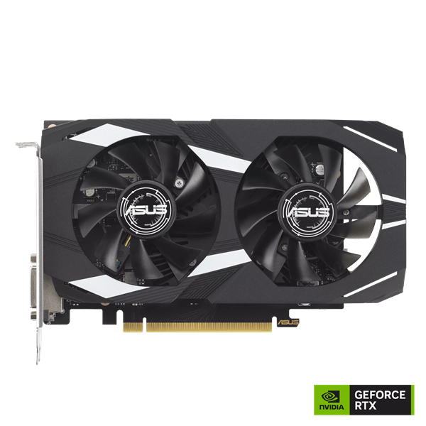 Видеокарта ASUS GeForce RTX 3050 OC GDDR6 6GB 96-bit DVI HDMI DP DUAL-RTX3050-O6G