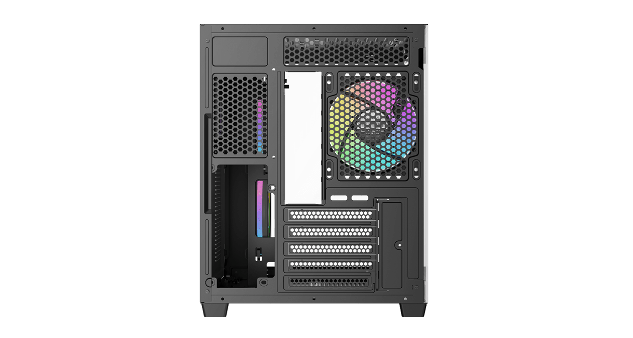 Корпус Ocypus Gamma C54 BK ARGB mATX/ITX 3xUSB Черный Gamma-C54-BKD300XX-GL