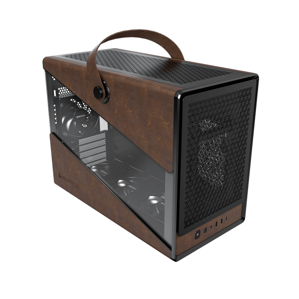 Корпус Montech Heritage PRO (B) Micro-ATX/Mini-ITX (Back-Connected MB) 2xUSB 1xType-C 1xAudio Черный