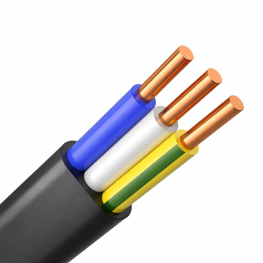 Кабель ВВГ-Пнг(А)-LS 3Х1.5ок(N,РЕ)-0,66 (ГОСТ)