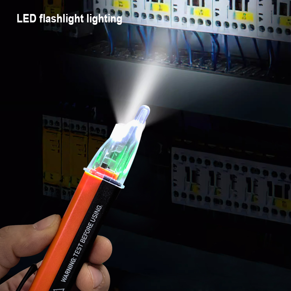 Бесконтактный тестер напряжения с фонариком 90-1000V Арт.660021