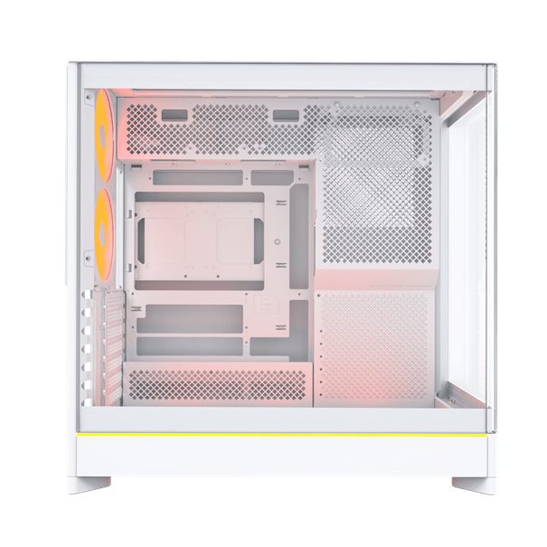 Корпус Montech HS02 PRO (W) ATX/Micro-ATX/Mini-ITX (Back-Connected MB) 2xUSB 1xType-C 1xAudio Белый