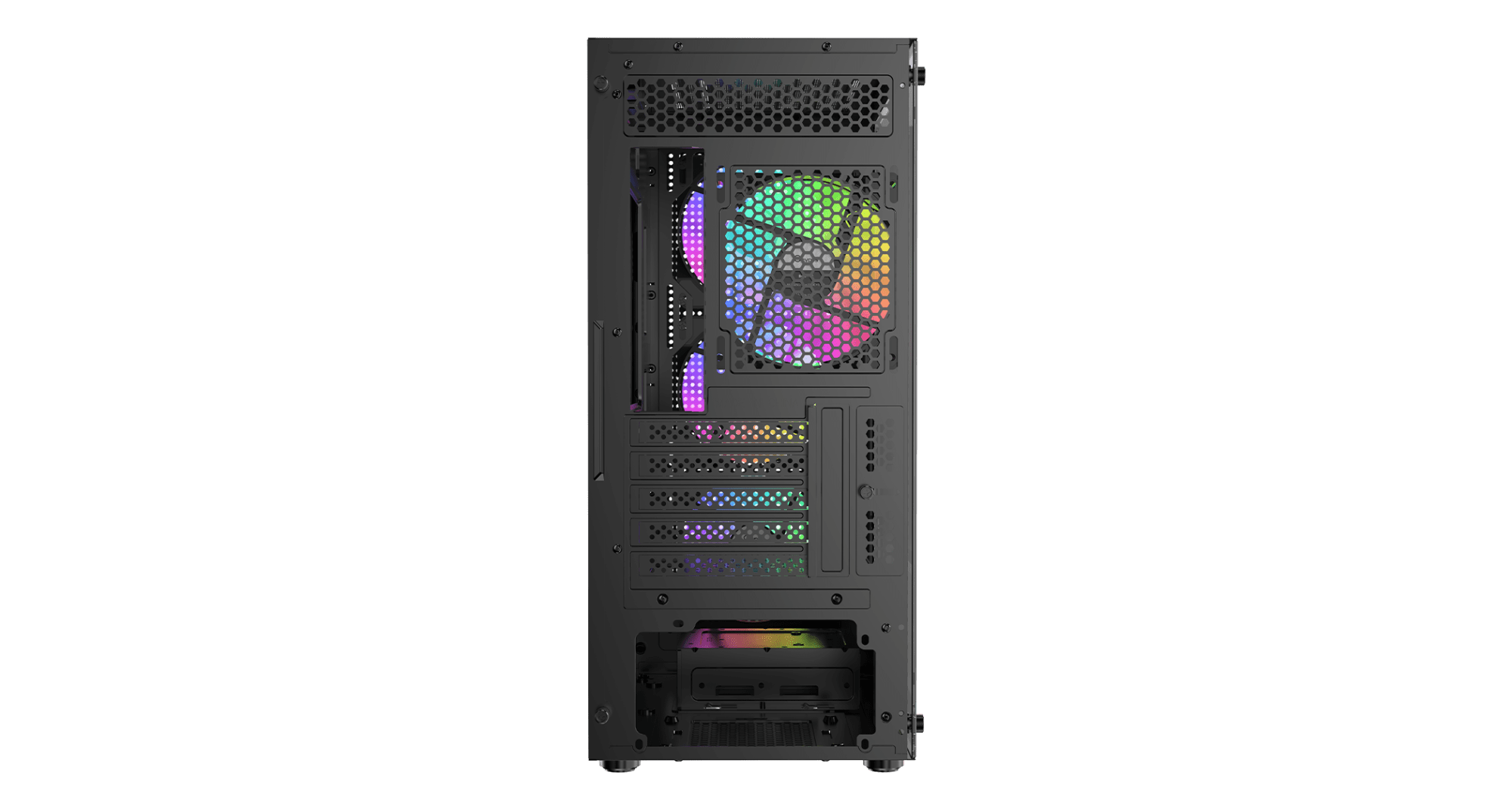 Корпус Ocypus Gamma C50 BK ARGB mATX/ITX 3xUSB Черный Gamma-C50-BKG400XX-GL
