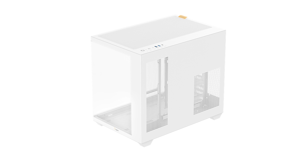 Корпус Ocypus Gamma C54 WH mATX/mini-ITX 2xUSB3.0 1xType-C 1xAudio Белый Gamma-C54-WHD000XX-GL