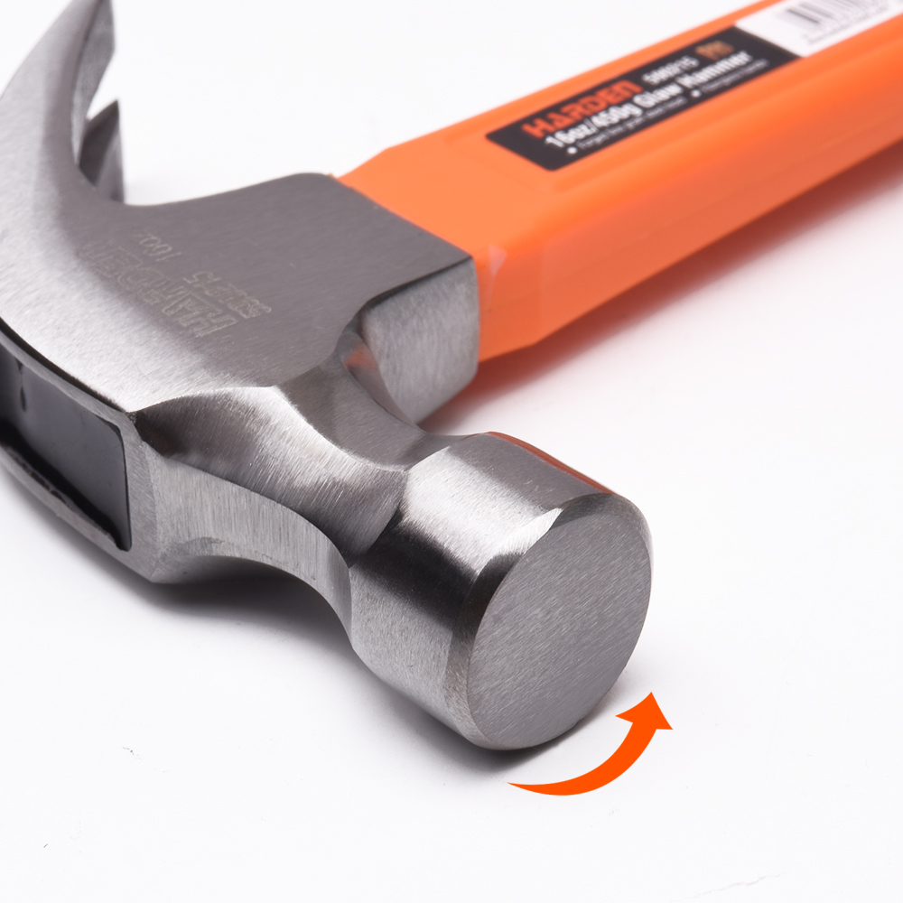 Молоток-гвоздодер с фиберглассовой рукояткой 330мм, 500гр. Арт.590215