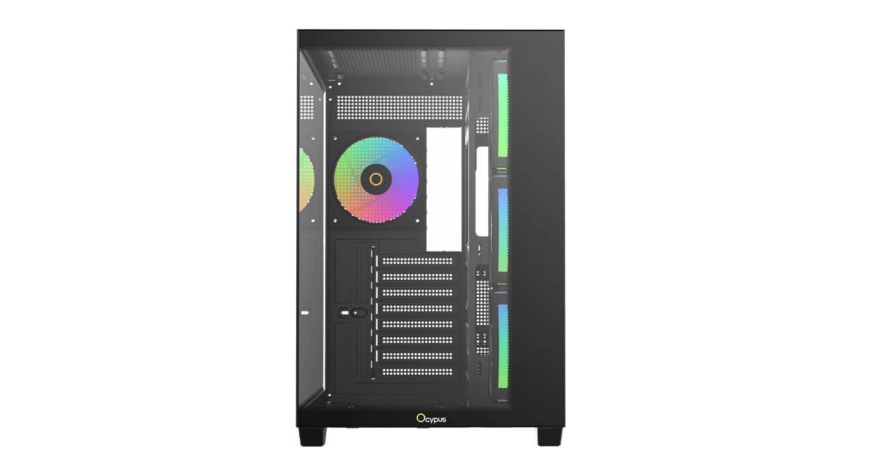 Корпус Ocypus Gamma C74 BK ARGB ATX/mATX/mini-ITX 2xUSB3.0 1xType-C Черный Gamma-C74-BKD400XX-GL