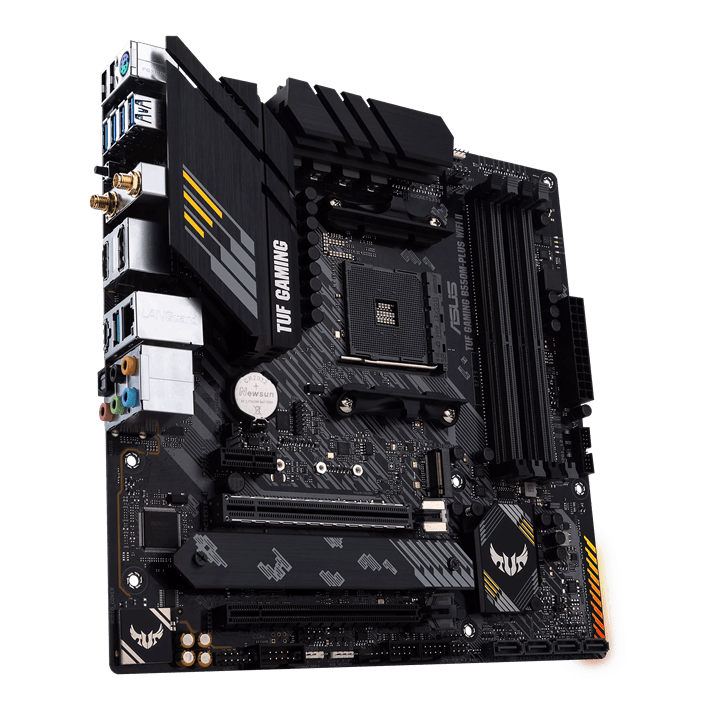 Материнская плата ASUS TUF GAMING B550M-PLUS WIFI II AM4 4xDDR4 4xSATA3 RAID 2xM.2 HDMI DP mATX