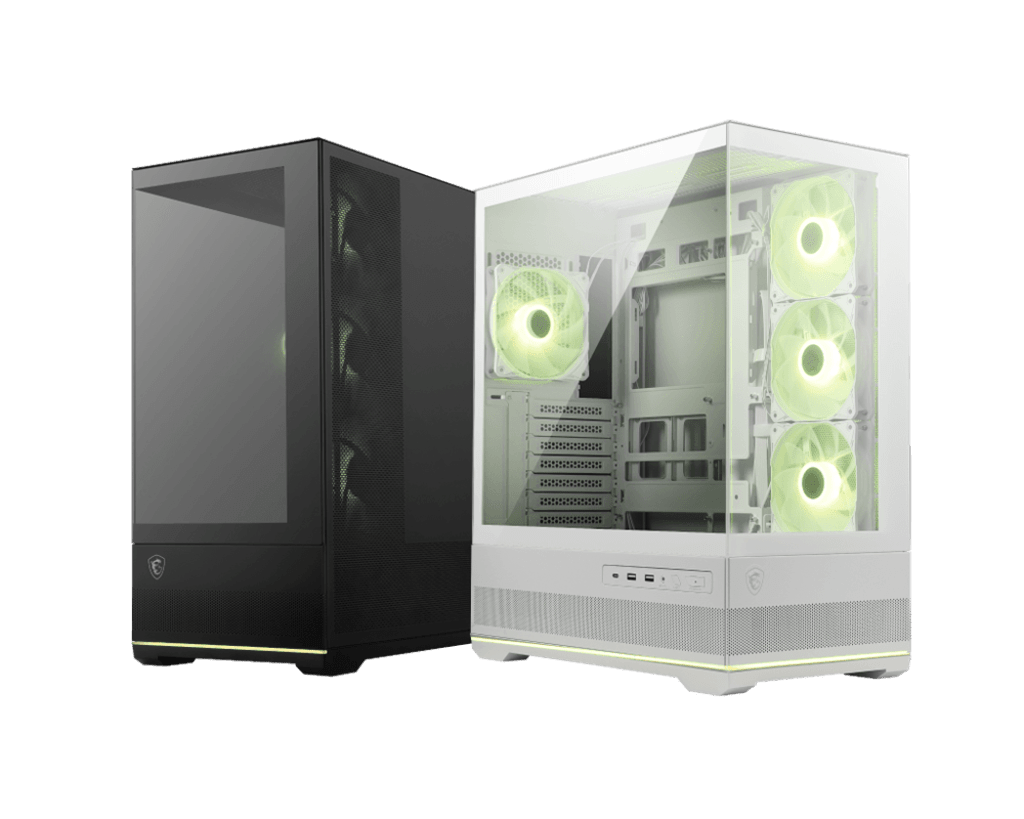 Компьютерный корпус MSI MAG PANO 110R PZ WHITE ATX/mATX/mITX, Back connect:ATX/mATX Type-C White