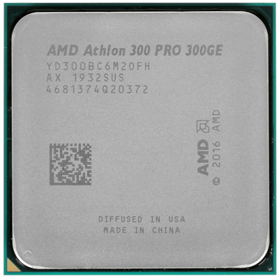 Процессор AMD Athlon PRO 300GE 3.4GHz AM4 2C/4T L3 4MB Radeon Vega 3 Graphics 35W OEM YD300BC6M2OFH