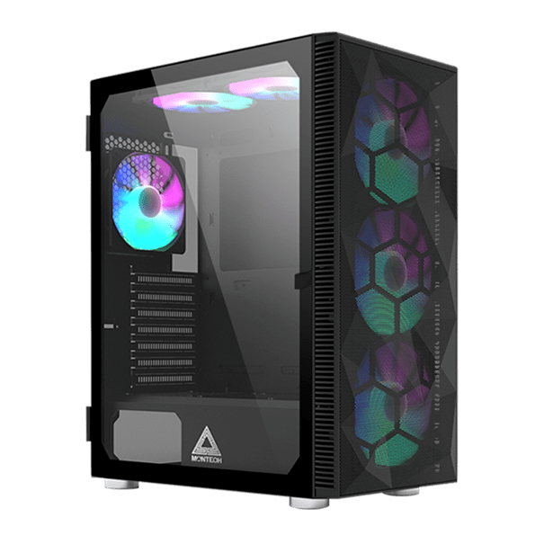 Корпус Montech X3 MESH (B) ATX/Micro-ATX/Mini-ITX 1xUSB3.0 2xUSB2.0 1xAudio 1xMic Черный