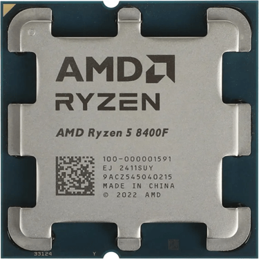 Процессор AMD Ryzen 5 8400F 4,2GHz (4,7GHz Turbo) 6/12  6MB L2, 16MB L3, 65W, AM5,  100-000001591