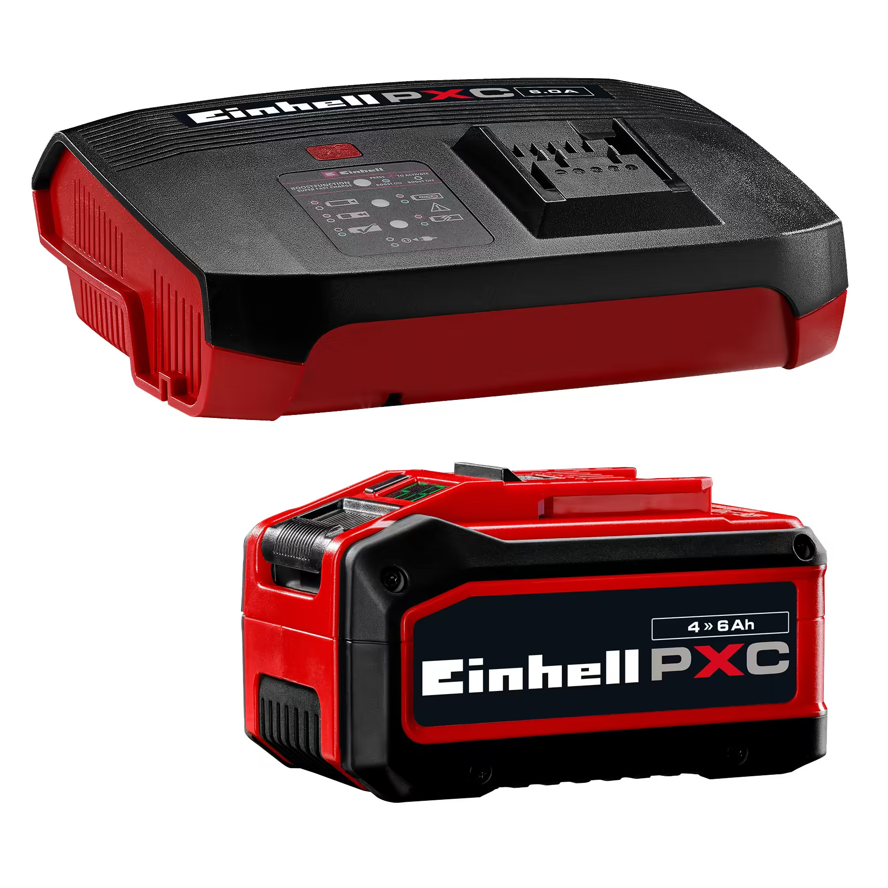 Зарядное устройство в комплекте Einhell 18V 4-6Ah & 6A Boostcharger (4512143)