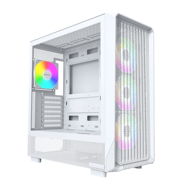 Корпус Montech X5 (W) E-ATX/ATX/Micro-ATX/Mini-ITX 1xUSB3.0 1xUSB2.0 1xType-C 1xAudio Белый