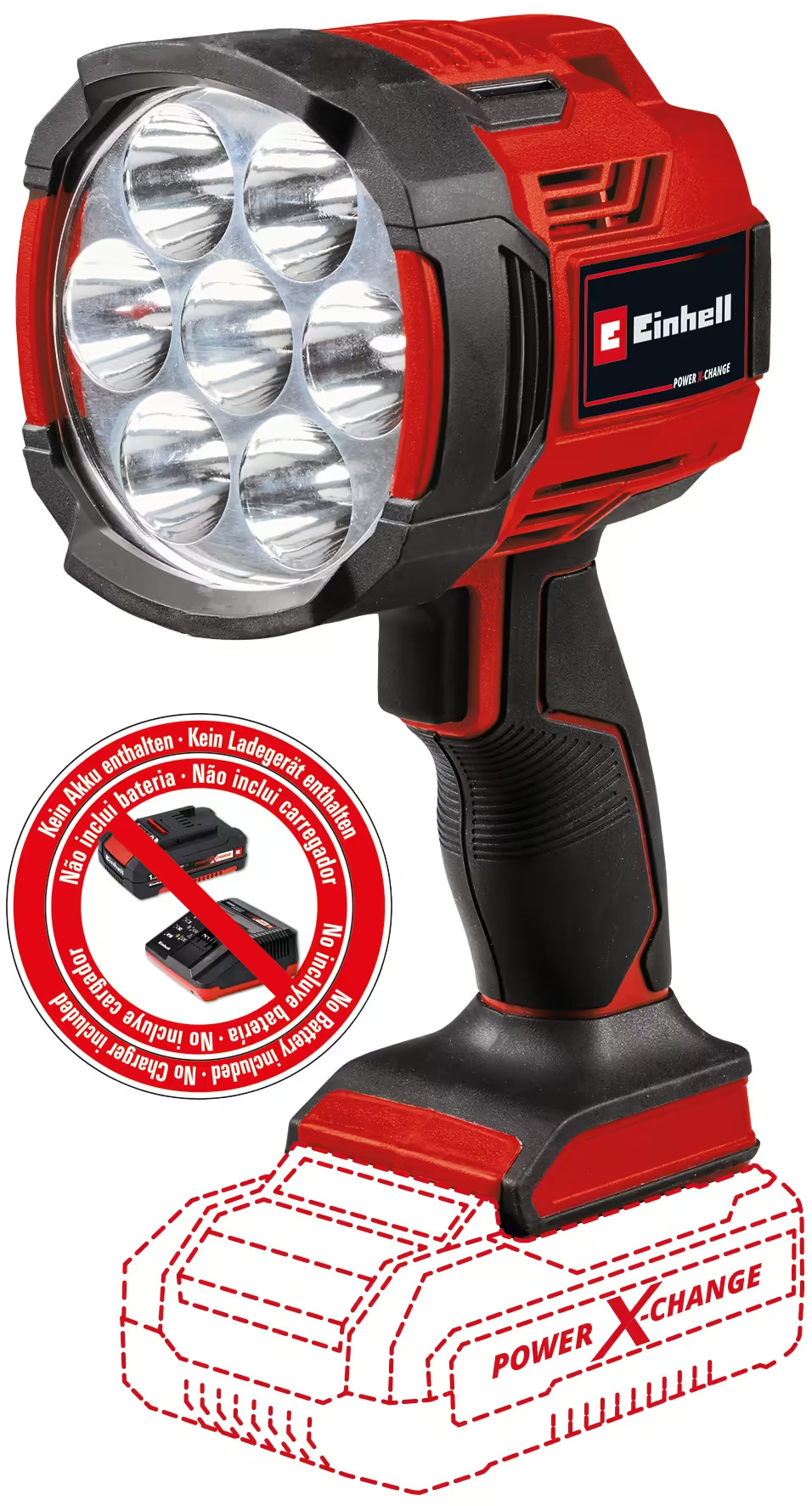 Аккум. Фонарь Einhell TE-CL 18/2500 LiAC-solo (4514145)