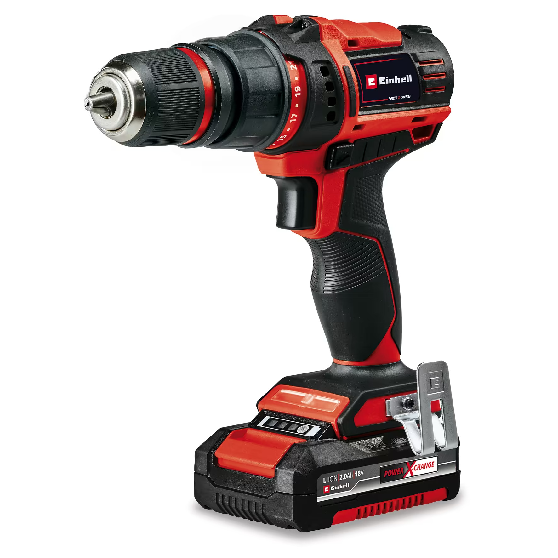 Аккум. Шуруповерт Einhell TE-CD 18/45 3X-Li +22 1x2,0Ah (4513990)