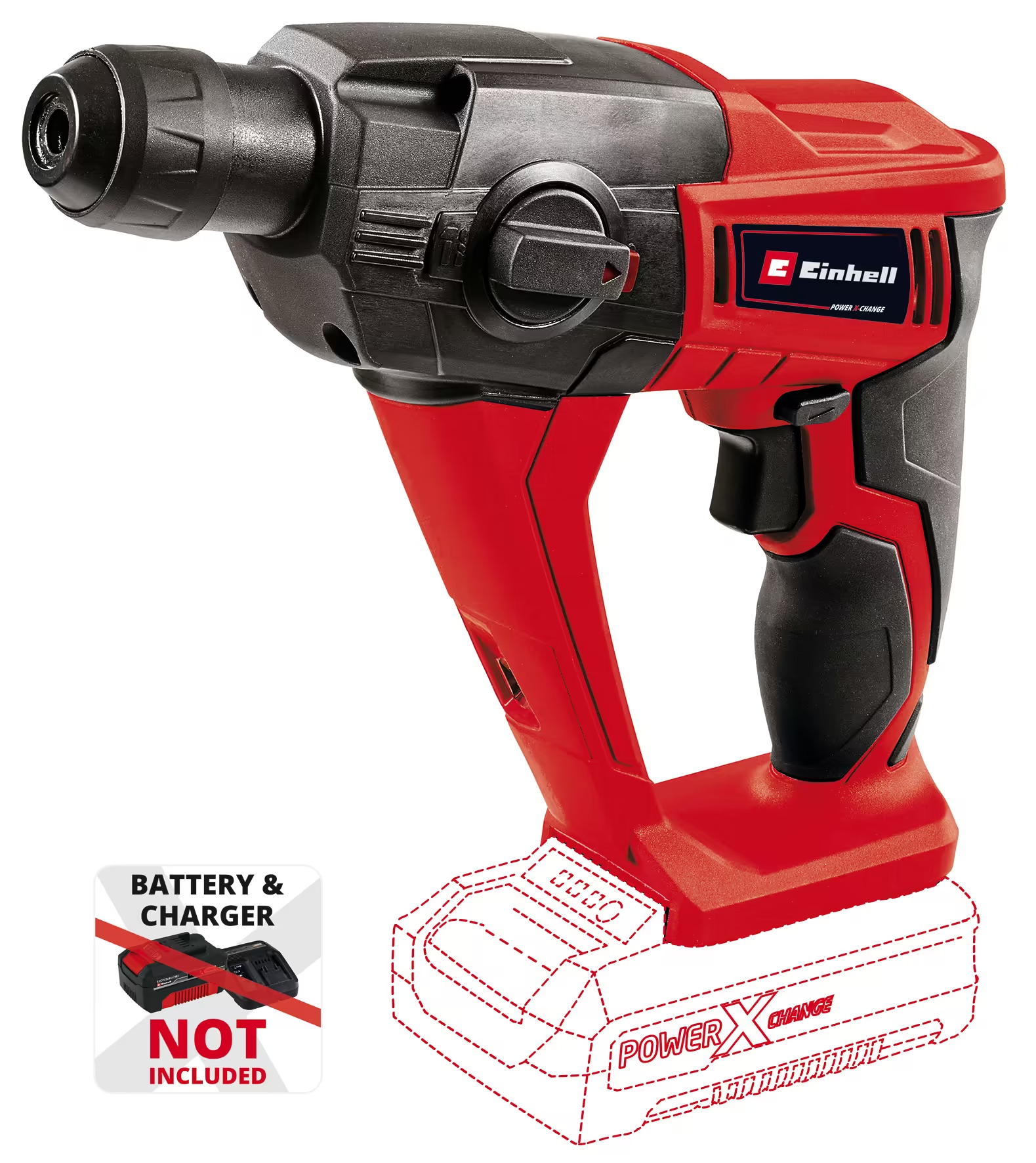 Аккум. Перфоратор SDS-Plus Einhell TE-HD 18 Li-Solo (4513812)