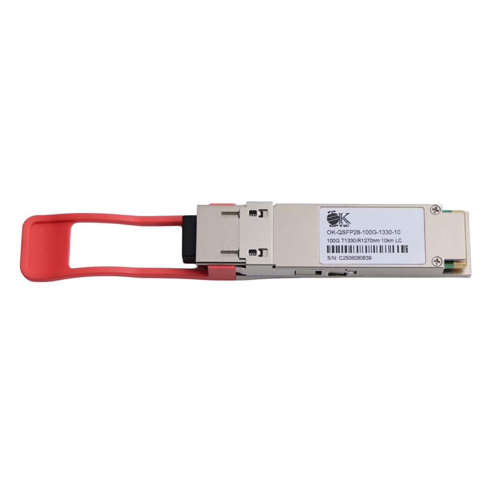 QSFP28 модуль OK-QSFP28-100G-1330-10 SM 10km