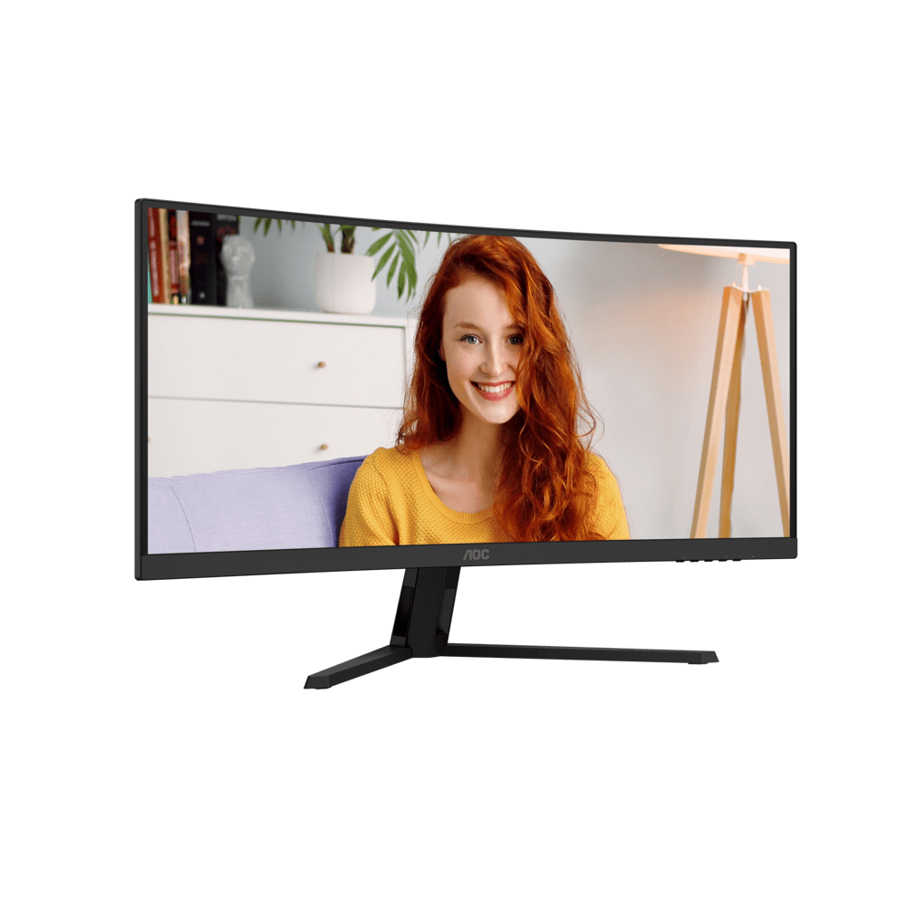 Монитор 34" AOC CU34B3E/01 VA 3440x1440 120Hz 1500R 4ms 300cd/m2 3500:1 1xHDMI 1xDP 1хAudio out