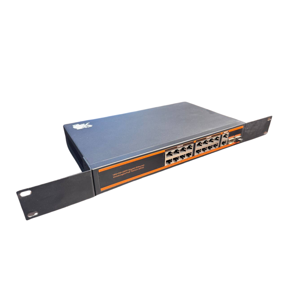 Неуправляемый POE коммутатор OK-6218GE-SFP