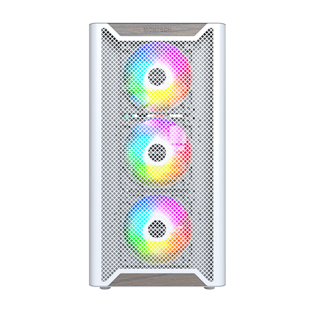 Корпус Montech XR Wood (W) ATX/Micro-ATX/Mini-ITX 2xUSB3.0 1xType-C 1xAudio 1xMic Белый