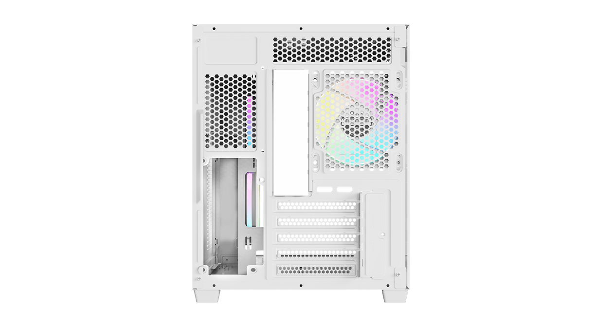 Корпус Ocypus Gamma C54 WH ARGB mATX/ITX 3xUSB Белый Gamma-C54-WHD300XX-GL